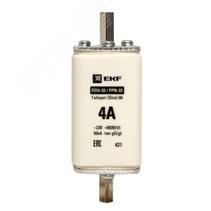 Вставка плавкая ППН-33 160/4А габарит 00 - фото 3