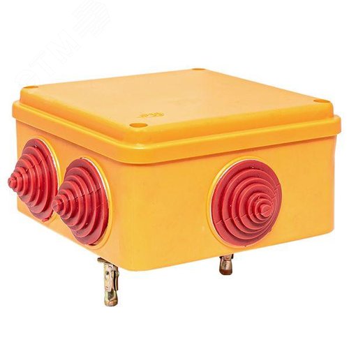 Коробка огнестойкая E90 100х100х50мм, с клеммником 4 полюса 1,5-6 мм2 IP55 EKF - фото 2