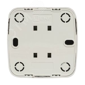 Розетка Минск Phone 1-местная ОП белая - фото 2