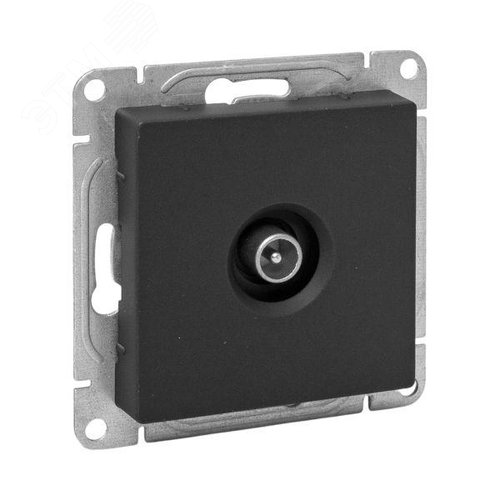 Эпика Механизм розетки TV оконечная черный EKF - фото 1