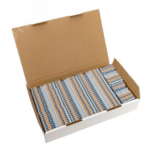 Клемма Push-in 2.5 мм2 3 вывода серая EKF - фото 10