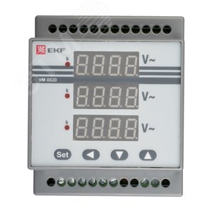 Вольтметр цифровой VD-G33 на DIN трехфазный PROxima - фото 2