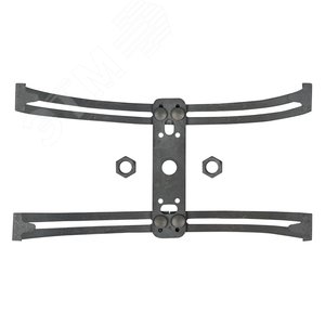 Держатель молниеприемника 1-2 метра на круглый конек двойной PROxima - фото 2