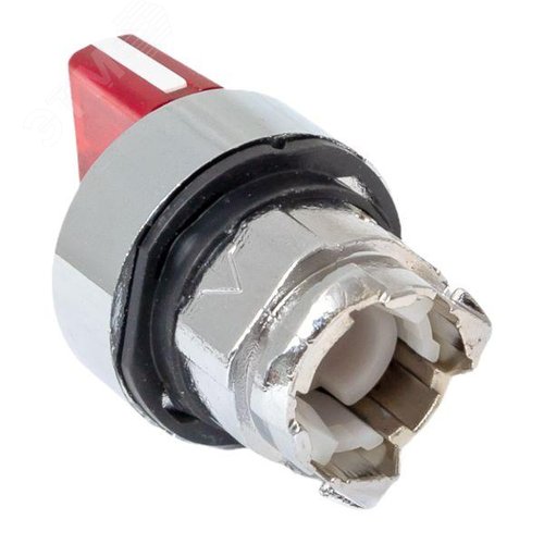 Механизм переключателя исполнительный XB4 красный на 2 положения возвратный без фиксации с подсветкой с короткой ручкой PROxima - фото 8