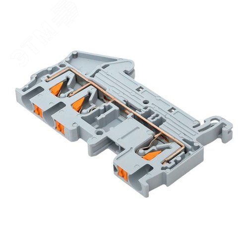 Клемма Push-in 2.5 мм2 3 вывода серая EKF - фото 8