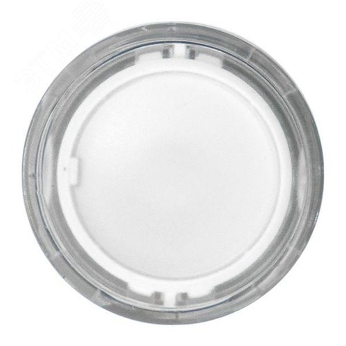 Исполнительный механизм кнопки XB4 белый плоский возвратный без фиксации, с подсветкой IP65 - фото 2