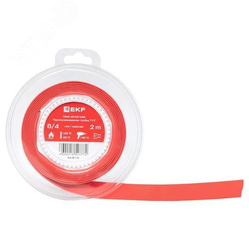 ТУТ нг 8/4 красная ролик 2 м EKF - фото 4