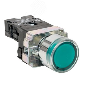 Изображение товара Кнопка BA31 с подсветкой 230В зеленая NO PROxima (шт)