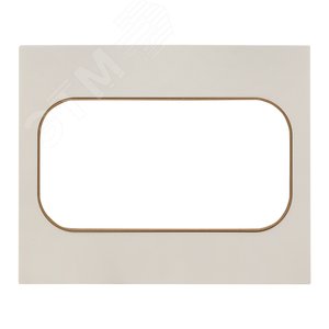 Изображение товара Стокгольм Рамка для розетки 2-местная белая с линией цвета шампань (шт)