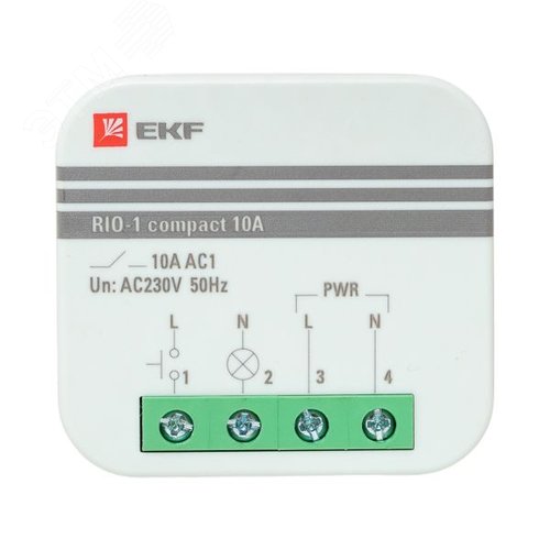 Реле импульсное RIO-1 compact 10А PROxima - фото 2