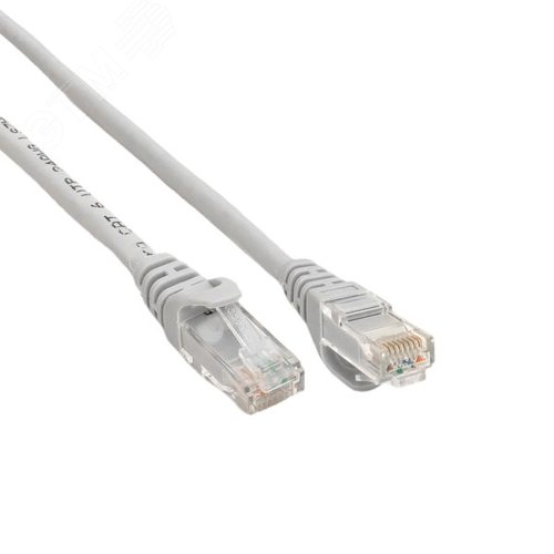 Патч-корд TERACOM PRO Cat.6 неэкранированный UTP оболочка LSZH серый (3.0м) - фото 2