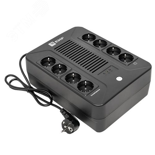 Источник бесперебойного питания E-Power Home 1000 ВА, 600Вт,8хSchuko,USB,RJ45 - фото 7