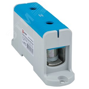 Клемма силовая вводная КСВ 35-240кв мм. синяя - фото 1