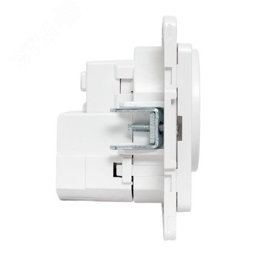 Стокгольм Механизм Розетки 1-местной с/з, USB A+C 16А винтовые клеммы белый с защ. штор. EKF - фото 2
