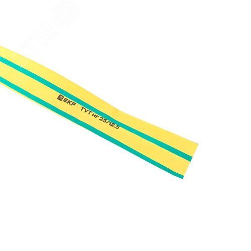 Термоусаживаемая трубка ТУТ нг 25/12,5 жел-зел рулон PROxima - фото 5