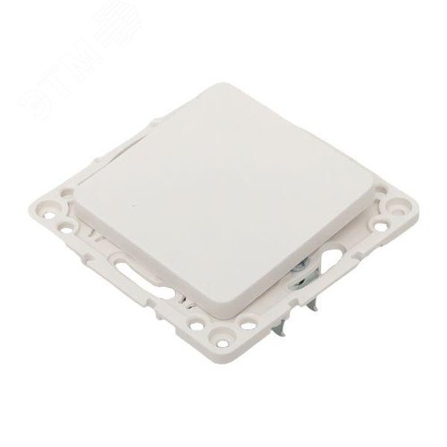 Стокгольм Механизм Выключателя 1-кл. проходного 10А в/к белый - фото 6