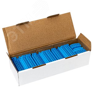 Клемма пружинная ST 2.5 мм2 3 вывода синяя EKF - фото 3