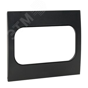 Стокгольм Рамка для розетки 2-местная черная - фото 3