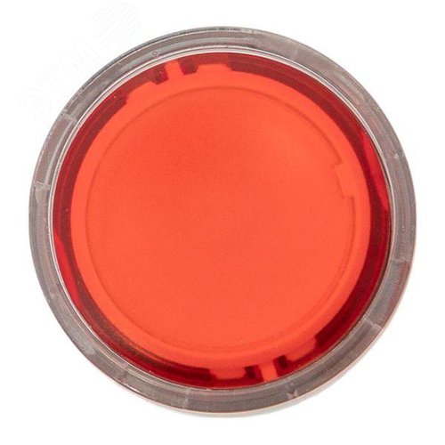 Исполнительный механизм кнопки XB4 красный плоский возвратный без фиксации, с подсветкой IP65 - фото 2