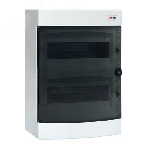 Щит распределительный навесной Unix прозрачная дверь 2х12 модулей IP41 EKF PROxima - фото 1