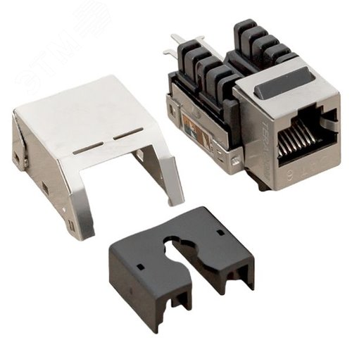 Модуль Keystone розеточный TERACOM PRO Cat.6 RJ-45экран. FTP 110 IDC 90 град. - фото 5