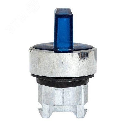 Исполнительный механизм переключателя S4 синий на 3 положения с фиксацией, с подсветкой с короткой ручкой IP65 - фото 5