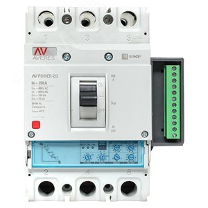 Автоматический выключатель AV POWER-2/3 250А 100kA ETU2.2 AVERES - фото 3