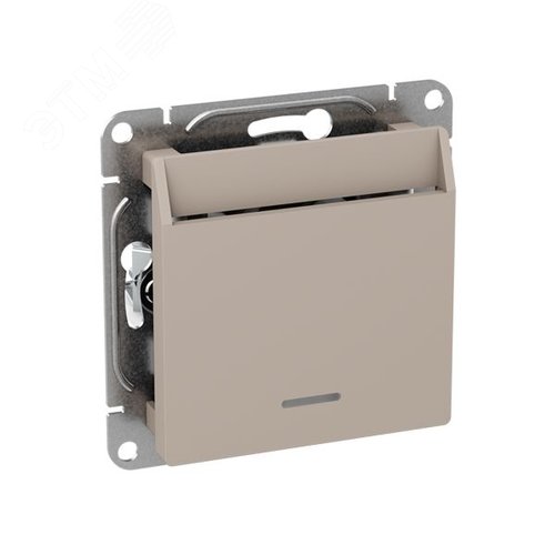 Механизм выключателя. карточный. с подсветкой. кремовый Эпика EKF - фото 3