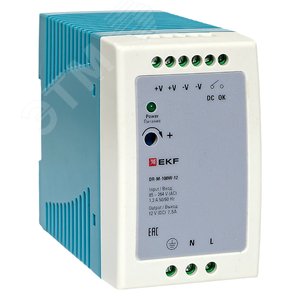 Изображение товара Блок питания на дин рейку 100 Вт, 220 В AC /12 В DC (шт)