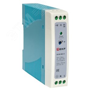 Изображение товара Блок питания на дин рейку 20 Вт, 220 В AC /24 В DC (шт)
