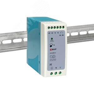 Блок питания на дин рейку 60 Вт, 220 В AC /24 В DC - фото 2