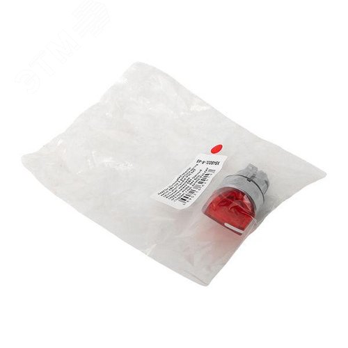 Исполнительный механизм переключателя SА4 красный на 3 положения возвратный без фиксации, с подсветкой с короткой ручкой IP65 - фото 10