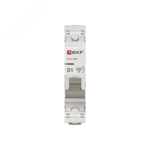 Выключатель автоматический ВА 47-63N 1P 1А (D) 6кА PROXIMA - фото 4