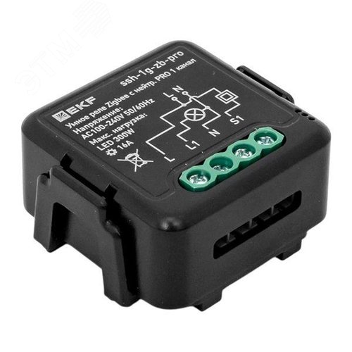 Умное реле в подрозетник 1-канальное с нейтралью 16А Zigbee EKF Connect Select PRO - фото 8
