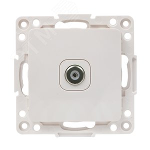 Стокгольм Механизм Розетки TV 1-местной 75Ом 5-862МГц белый - фото 1