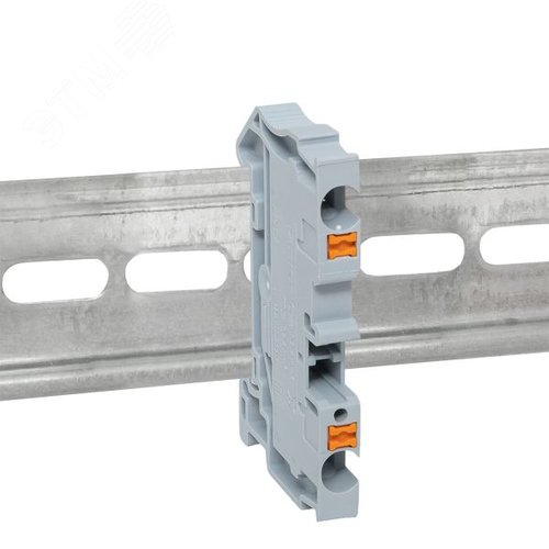 Клемма проходная Push-in 4 мм2 серая EKF - фото 2