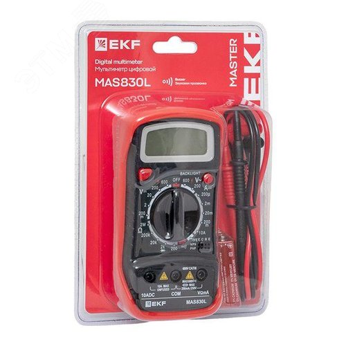 Мультиметр цифровой MAS830L EKF Master - фото 18