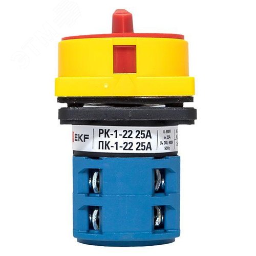 Переключатель кулачковый ПК-1-22 25А 2P 1-0-2 с блокировкой IP65 PROxima - фото 7
