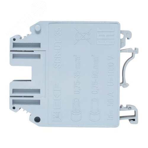 Клемма проходная винтовая UT 35 мм2 серая EKF - фото 6