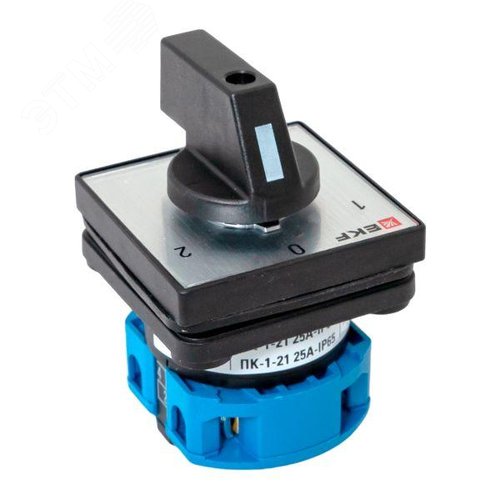 Переключатель кулачковый ПК-1-21 25А 1P 1-0-2 IP65 - фото 7