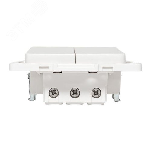 Стокгольм Механизм Выключателя 2-кл. проходного 10А в/к белый - фото 7