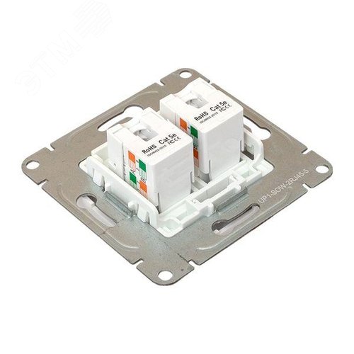 Эпика Механизм розетки RJ45 - 2шт (cat5) белый EKF - фото 7