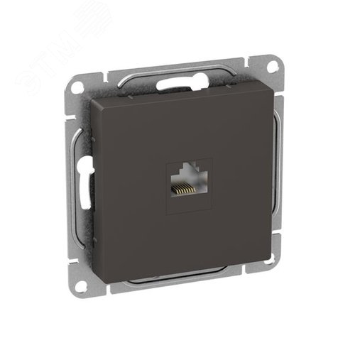 Механизм розетки RJ45 (cat5)  мокко Эпика EKF - фото 3