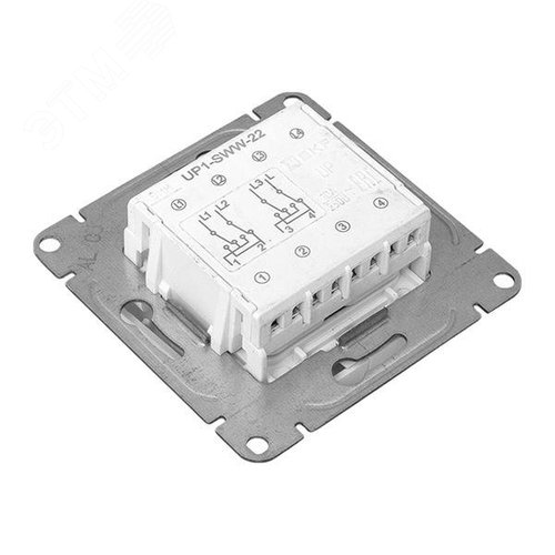 Эпика Механизм выключателя 2кл. перекрестный белый EKF - фото 9