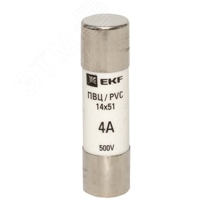 Плавкая вставка цилиндрическая ПВЦ 14х51 4А pvc-14x51-4 EKF - 2