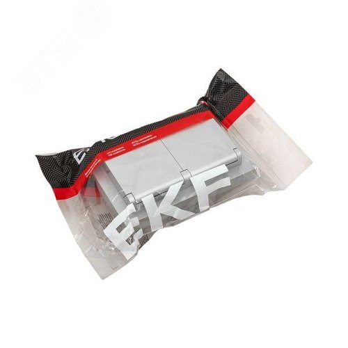 Эпика Механизм розетки двойной 16А IP44 с заземлением со шторками с рамкой с крышками алюминий EKF - фото 13