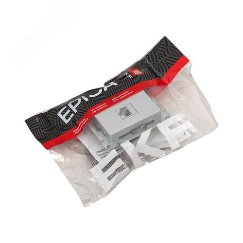 Механизм розетки HDMI+RJ45 (cat5), алюминий Эпика EKF - фото 8