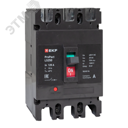 Изображение товара LS250 25кА 3P 125А ProPact EKF (шт)