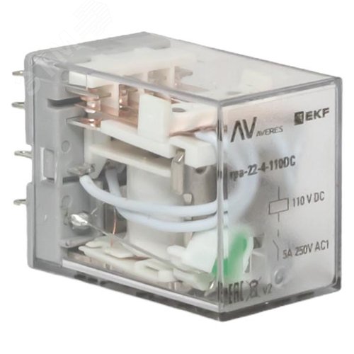 Реле промежуточное RPA 22/4 5A 110В DC EKF - фото 1
