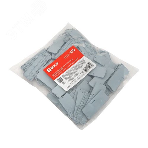 Заглушка для 1.5 Push-in 4 вывода серая - фото 4